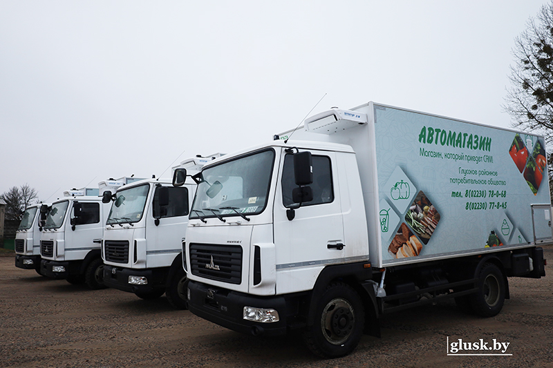 Автопарк Глусского райпо пополнили четыре автомобиля МАЗ «Купава»